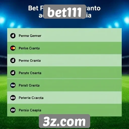 Métodos de pagamento aceitos na bet111